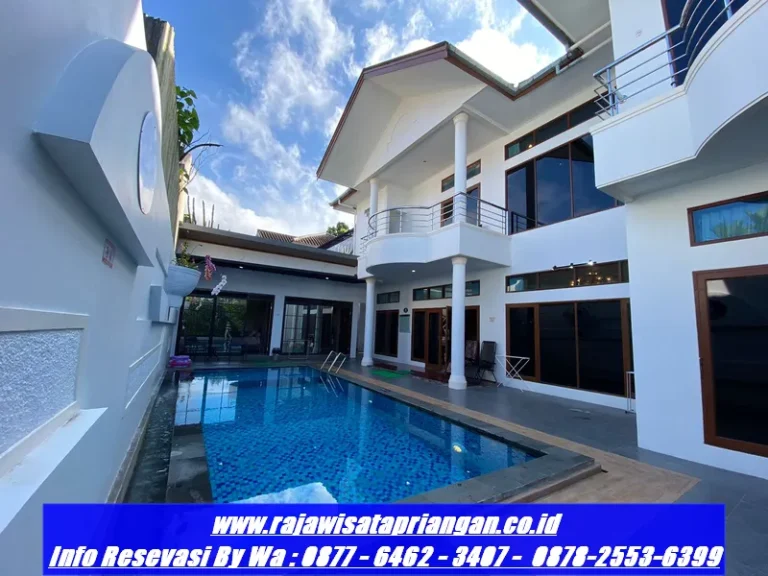 Villa Graha Puspa 6 Kamar Private Pool – Akomodasi 30 Orang dengan Rasio Kamar Mandi Terbaik di Lembang